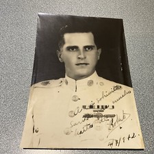 Vintage 1942 WWII era Photo - HANDSOME decorated officer NAVY NAVAL 6.5X4.5