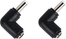 90 Degree Angle Dc Power Connector Adapter 5.5X2.5mm To 5.5X2.1mm