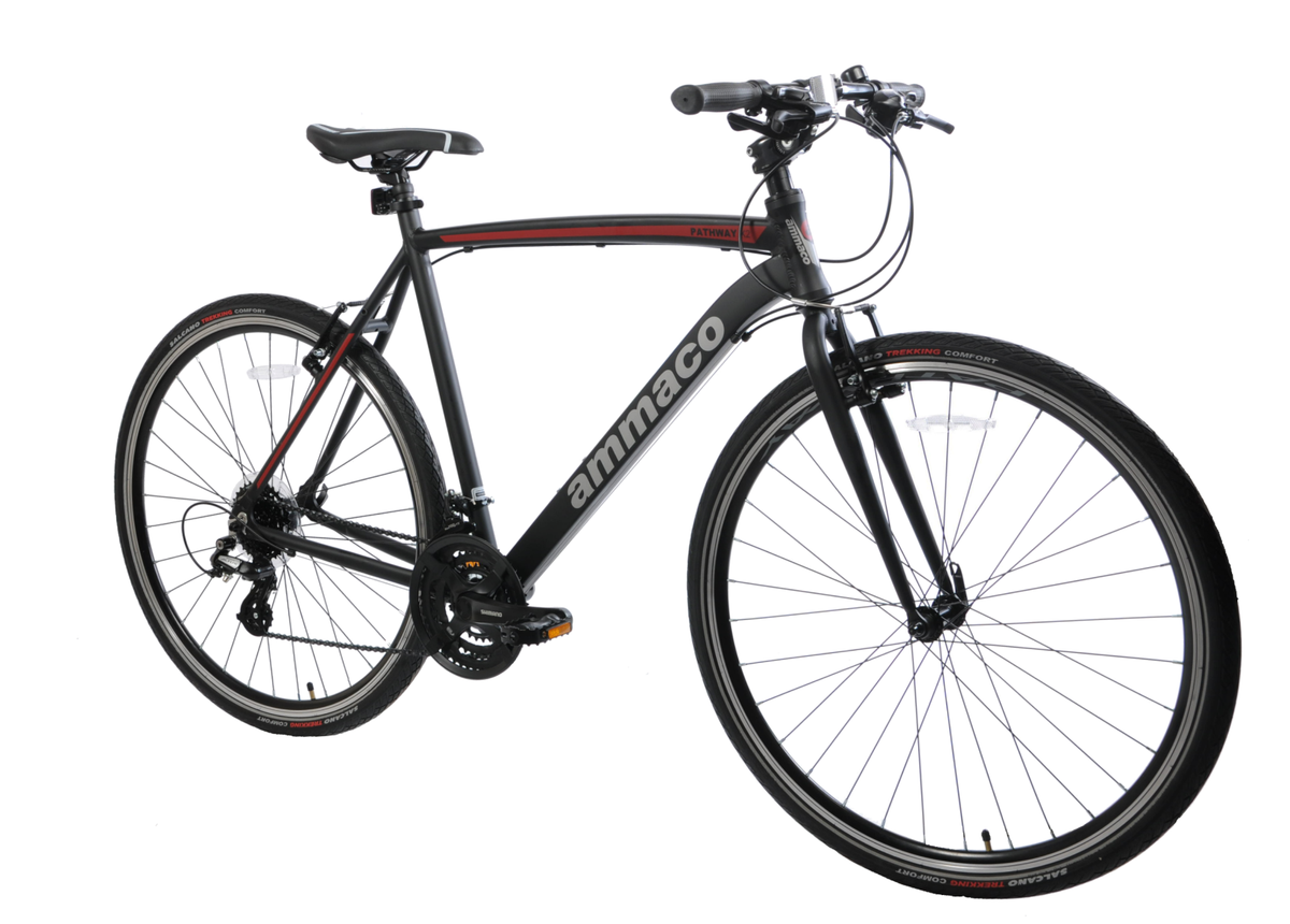 Ammaco Pathway X2 Mens Hybrid Bike 700c Wheel 17