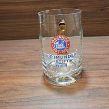 Bierglas Bierkrug Glas 0,4 l Dortmunder Stiftsbier 100 Jahre 1867-1967
