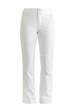 Women's NILS Landry Insulated Ski Pants WHITE Mid-Rise Slim Fit Adjustable Waist