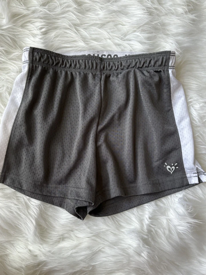 Justice Girls talla Pantalones cortos deportivos clásicos grises 10. Exc. Estado Foto 2 de 4
