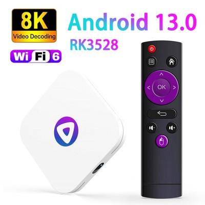 H96 MAX M1 Android 13 Smart TV box RK3528 8K Video Dual 5G WiFi Bluetooth Player