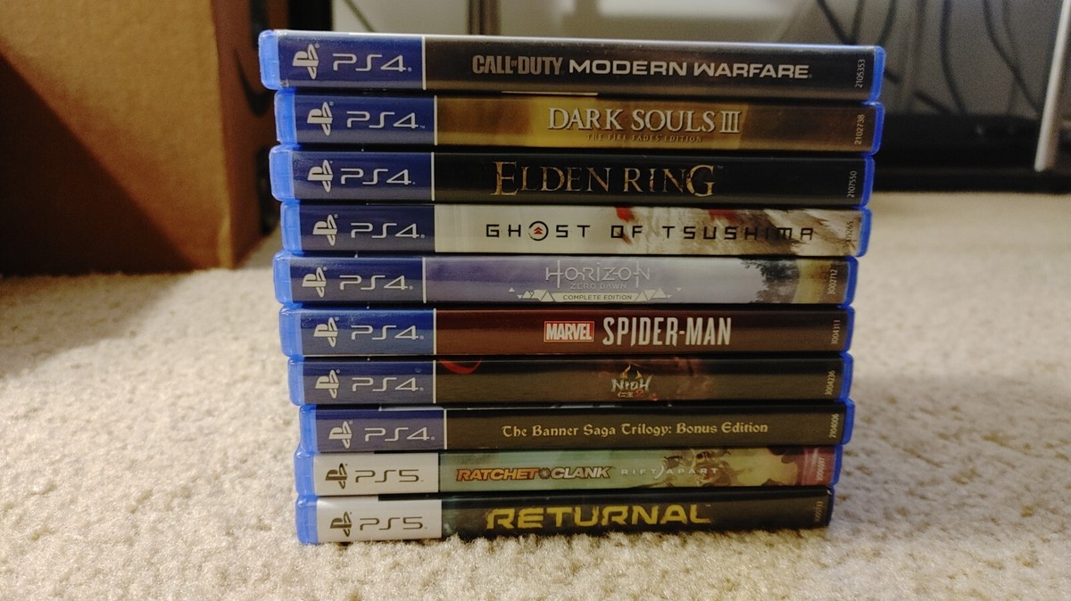 10 PS4-PS5 Games Lot - Elden Ring, Call Of Duty, Dark Souls, Nioh