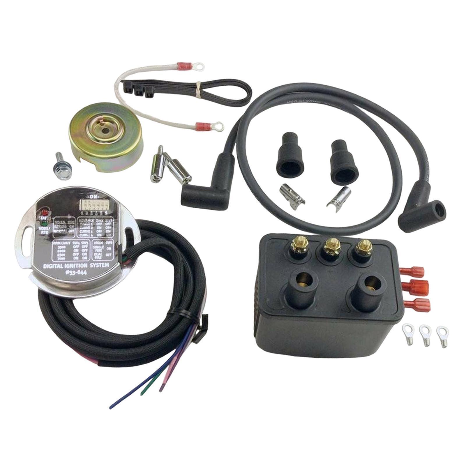 Electronic Ignition Kit Replaces 53660 Accessories for Shovelhead