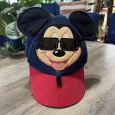 Authentic Disney Parks Mickey Mouse TODDLER Hat Sunglasses Ears Blue Red