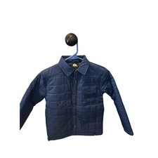 Quiksilver Boys Quilted Snap Front Jacket Size S 5/6 Navy Blue NWT