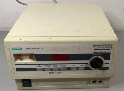 Bio-Rad Gene Pulser II Electroporator P/N 165-2105 100-120V Lab Tested Power
