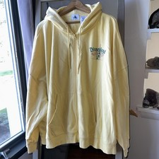 Disneyland Resort Hoodie Womens 3X Yellow Full Zip Minnie Mouse Castle Disney