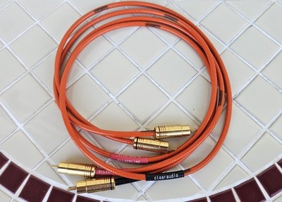 CLEARAUDIO SILVERLINE HIGH-END INTERCONNECT KABEL PROFI MPC CINCH STECKER 120 CM
