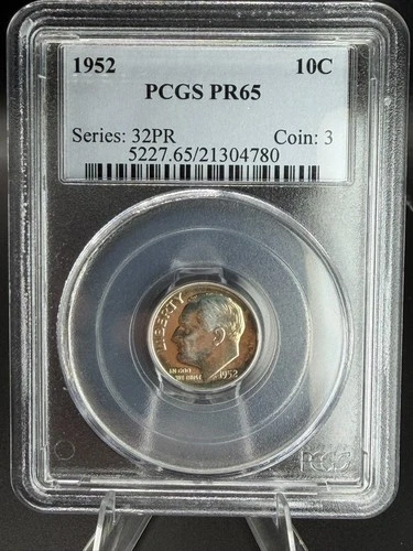 1952 10c PCGS PR65  Series: 32PR Coin: 3