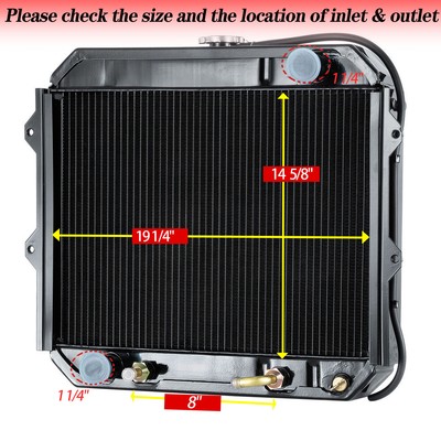 Forklift Radiator Fit MCFA CAT MITSUBISHI Forklift FG30-35K FC MC  91601-14200