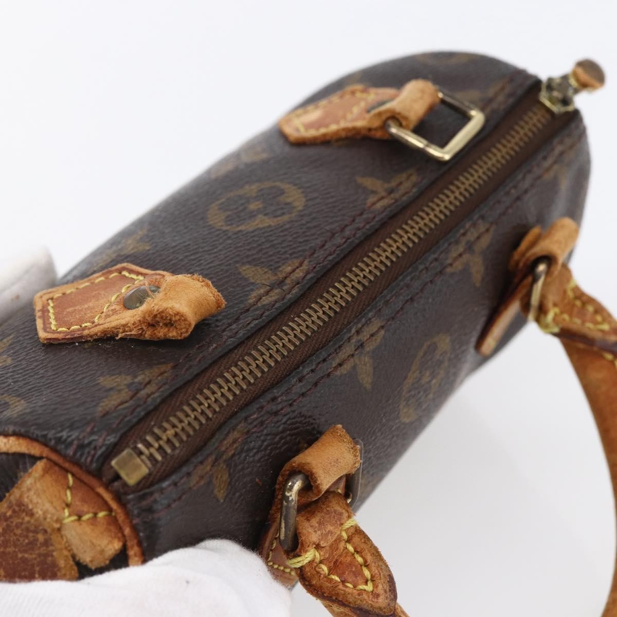 LOUIS VUITTON Monogram Mini Speedy Hand Bag M41534 LV Auth 151165