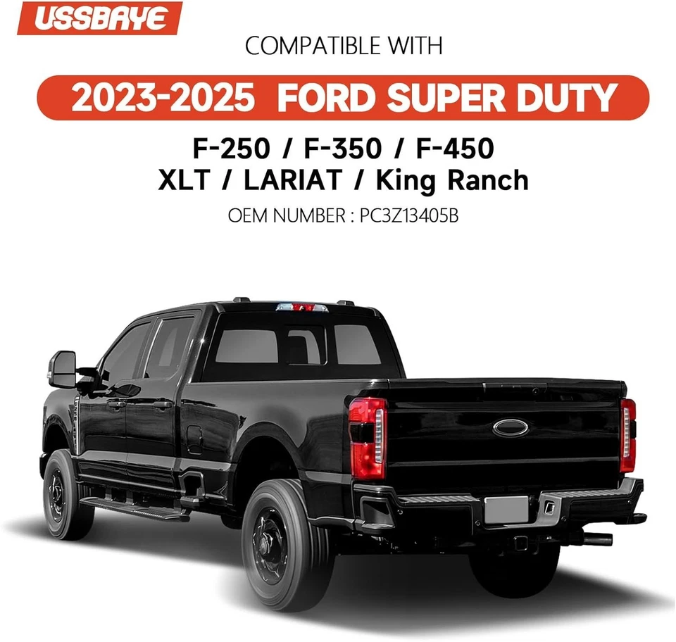 LH Tail Light Halogen w/ BLIS Fits 2023-25 Ford F-250 F-350 F-450 PC3Z-13405-B - Image 2 of 4