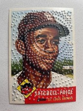 Satchel Paige 1953 Topps art card mandala oddball braille spiral  /3 Handmade