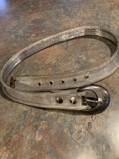 Vintage Swallow Silver Mesh Metal Belt 34  L x 1" W