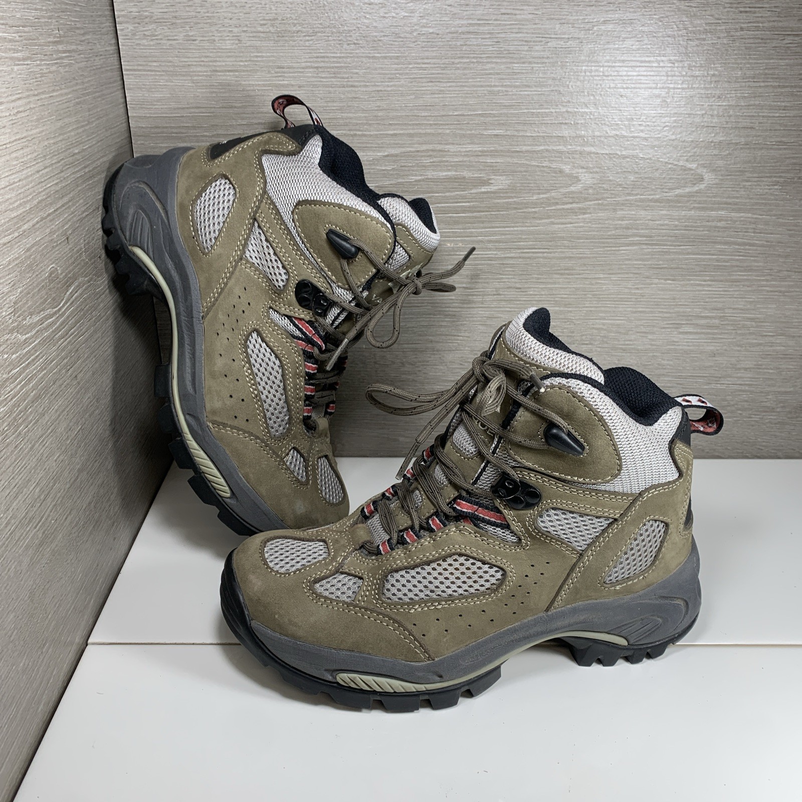 SAOLA Stivali Vasque Breeze donna 6 5 M marrone suola Vibram escursionismo passeggio outdoor 7453