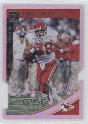 2018 Panini Donruss Press Proof Silver Die-Cut 9/75 Tony Gonzalez #112 HOF 1u6