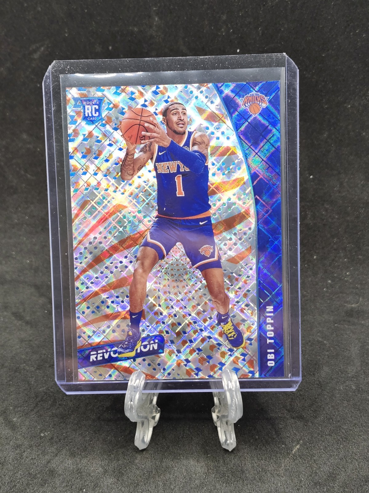 2020-21 Panini Revolution Obi Toppin Rookie COSMIC 100/100! DOPE KNICKS...