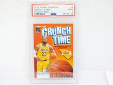 2019-20 Donruss Crunch Time #2 LeBron James Los Angeles Lakers PSA 9 Serial Numb