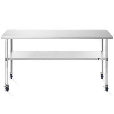 #ad 30x72 Stainless Steel Prep Table with Casters NSF Commercial Restaurant Kitchen $279.99
