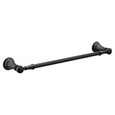 Moen YB8418BL Matte Black 18" Towel Bar