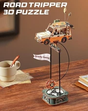 ROKR Road Tripper Gravity Swing Series DIY 3D Puzzle Wooden Model Kits jigsaw