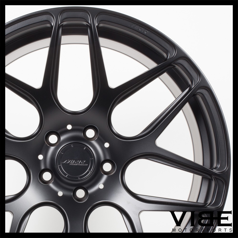 21" MRR FS01 MATTE BLACK FLOW FORGED CONCAVE WHEELS RIMS FITS MASERATI GHIBLI