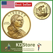 2009 S Sacagawea Native American Gold Proof Dollar Coin $1 US Mint Gem