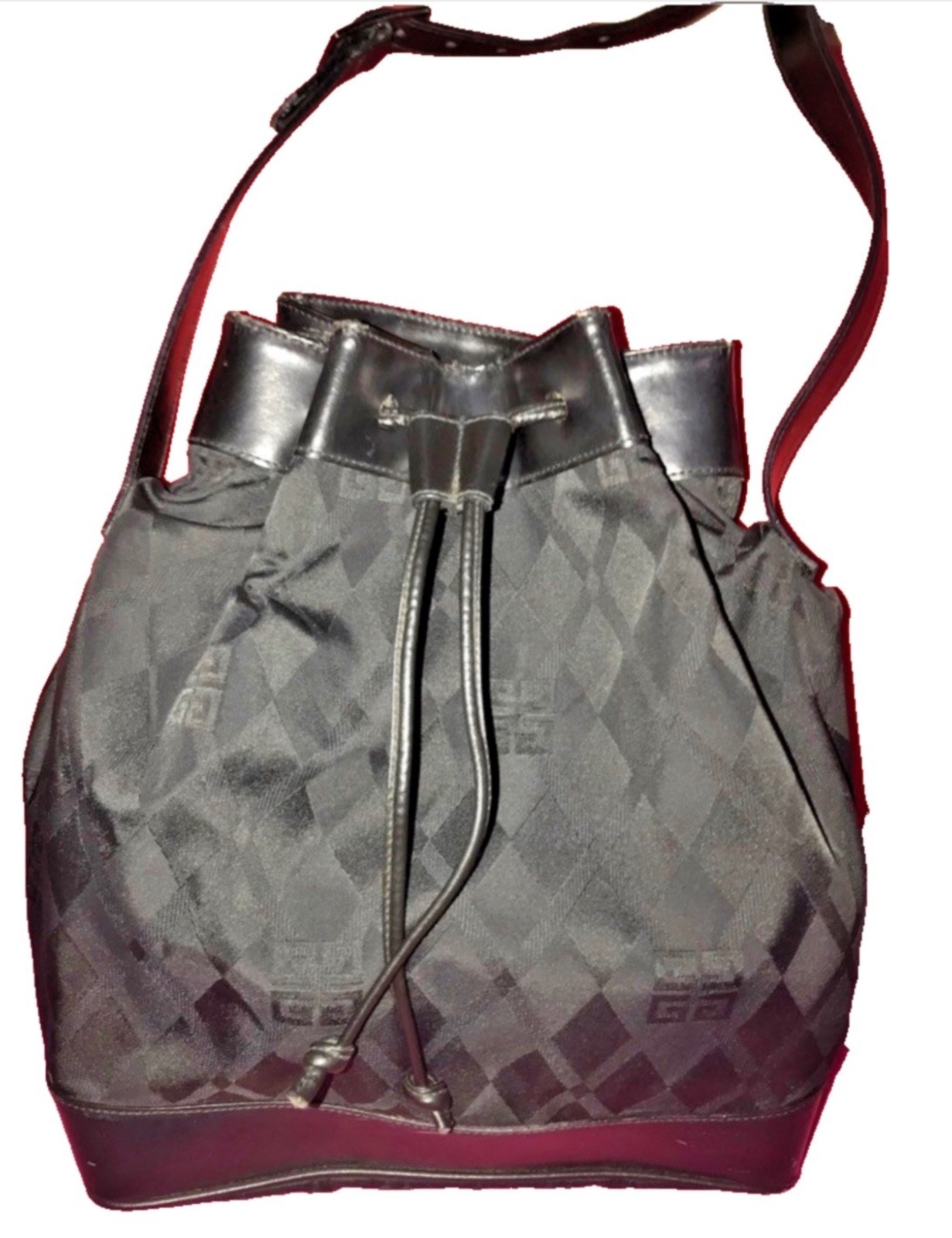 Givenchy Drawstring Monogrammed Canvas Leather Sh… - image 2