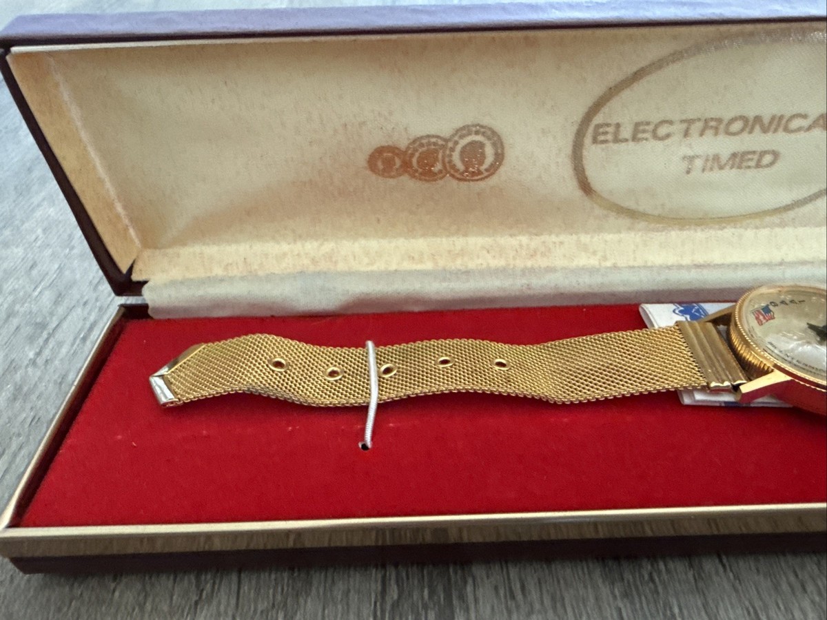 VTG Swiss 1776–1976 Bicentennial Liberty Watch Gold Tone  display picture 1
