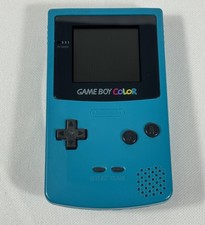 Gameboy Color Console Teal Blue Nintendo GBC Tested Works CGB-001 Good Condition