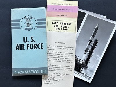 1964 U.S. Air Force Eastern Test Range Press Information Kit Folder Lot