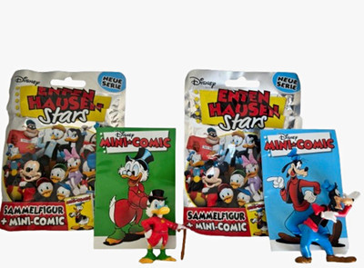 Disney Entenhausen Stars Sammelfigur Dagobert Duck und Goofy mit Mini-Comic