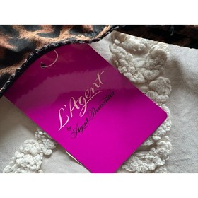 Agent Provocateur Leonard Leopard Print Suspender Belt Garter Size M Lingerie