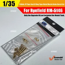 1/35 German King Tiger Metal Barrel Muzzle Brake&Ammo Set for Ryefield RM-5146