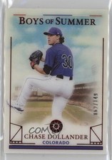2024 Panini Boys of Summer Red /149 Chase Dollander #54