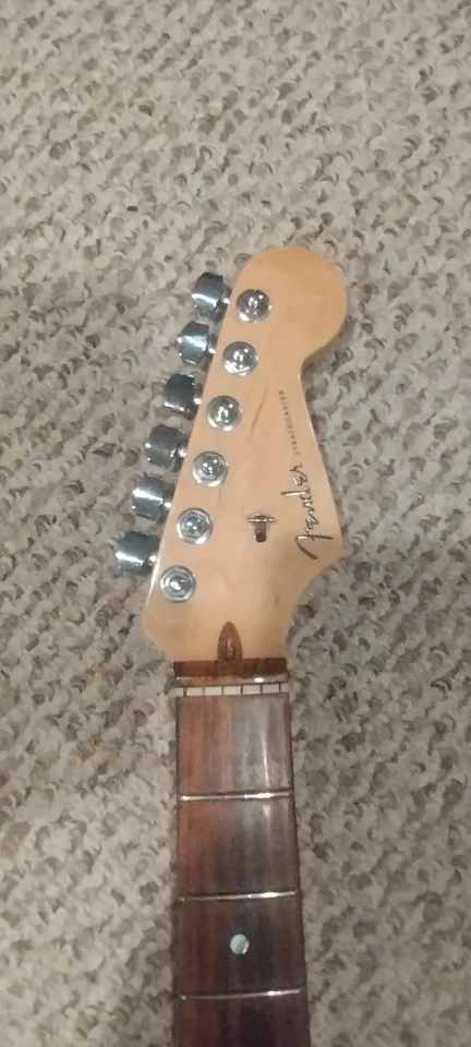 2008 Fender American Strat Stratocaster Deluxe Rosewood Neck Locking Tuners VG - Image 2 of 4