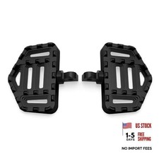 Motorcycle Mini Floorboards MX Wide Foot Pegs Footrest Fit For Harley Black