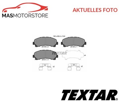 SATZ BREMSBELÄGE BREMSKLÖTZE TEXTAR 2514901 A FÜR CHEVROLET S10,TRAILBLAZER