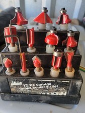 Handyman Shop Source 12 Piece Carbide Tipped Router Bit Set FREE SHIPPING