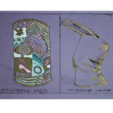 Susanne Berner Delikat Noble Preserve East German Art Signed Etching 1983