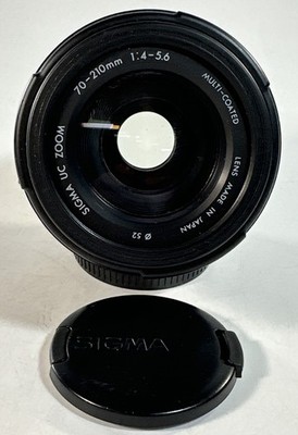 Sigma UC Zoom 70-210mm 1:4-5.6 Lens W/Hood & caps For Canon FD Cameras Tested