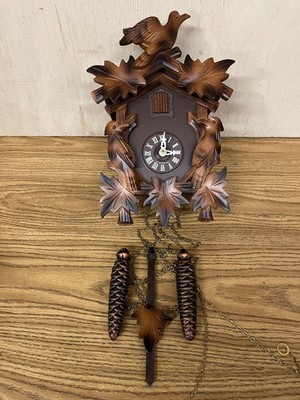 Vintage Black Forest Regula German Cuckoo Clock - 1 Day Mechanical * WORKS