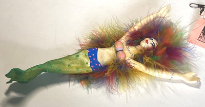 Pond Scum Inc Clay Artists Hand Formed Whimsical Mermaid Ornament 9 
