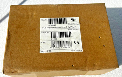 Leica Geosystems CLB Rugby Battery Li-Ion 12V/7.2Ah for CLA and CLX Lasers
