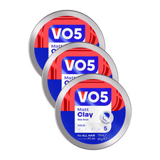 VO5 Extreme Style Matt Clay Matt Finish 75ml x3