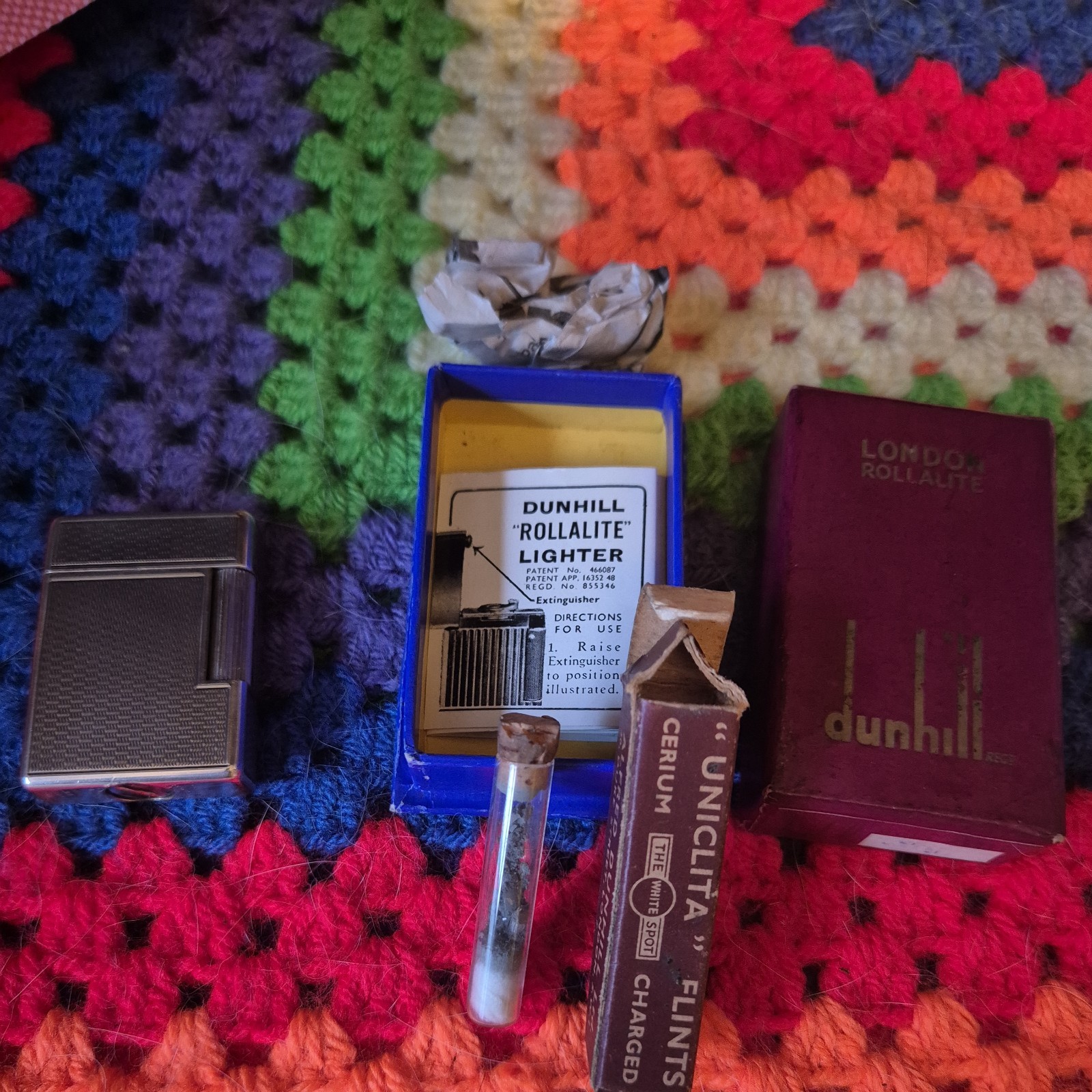 Dunhill Lighter Rollalite 1948 boxed In Draw For 78 Years Collectors Piece