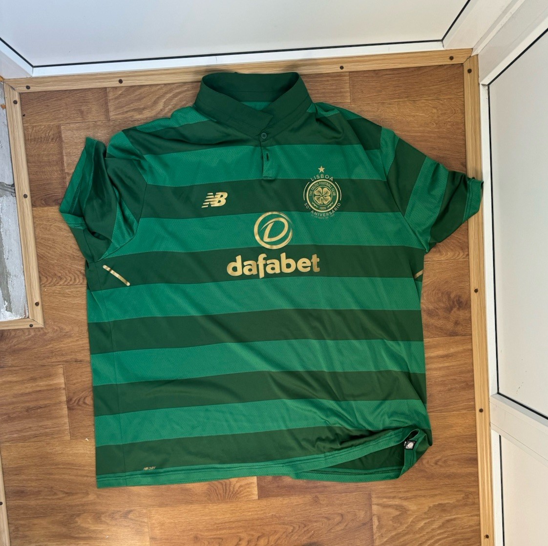 CELTIC FOOTBALL CLUB FC 2017 50TH ANNIVERSARY NEW BALANCE SHIRT JERSEY GREEN 4XL