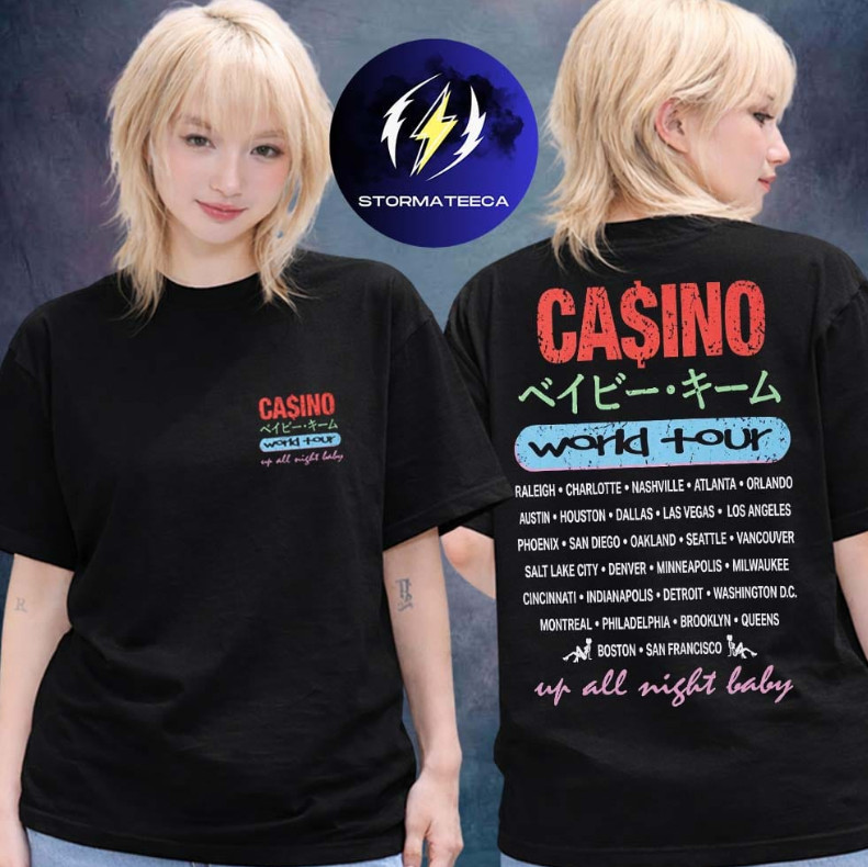 Baby Keem Merch Cas!no World Tour 2026 Tour Dates Two Sided T-Shirt